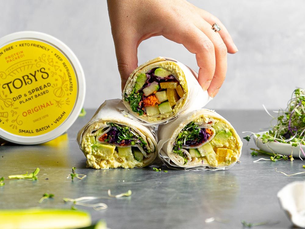 How to make Veggie Packed Wrap with Original Dip & Spread
