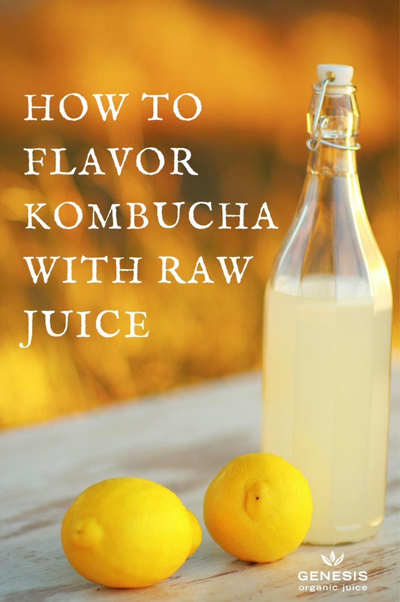 How to flavor kombucha with raw juice