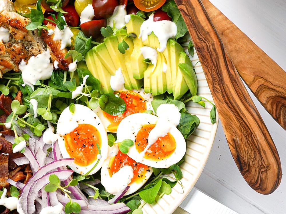 Rustic Cobb Salad with Toby's Blue Cheese Dressing