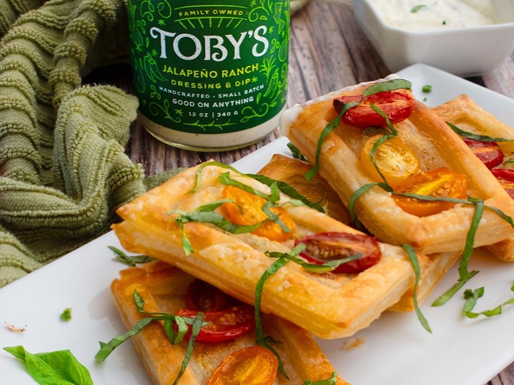 How to make Heirloom Tomato Tarts with Jalapeño Ranch Dressing & Dip