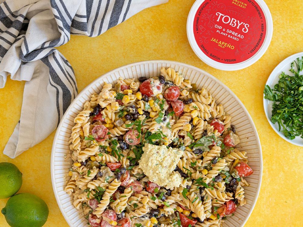 How to make TexMex Pasta Salad with Jalapeño Plant Based Dip & Spread