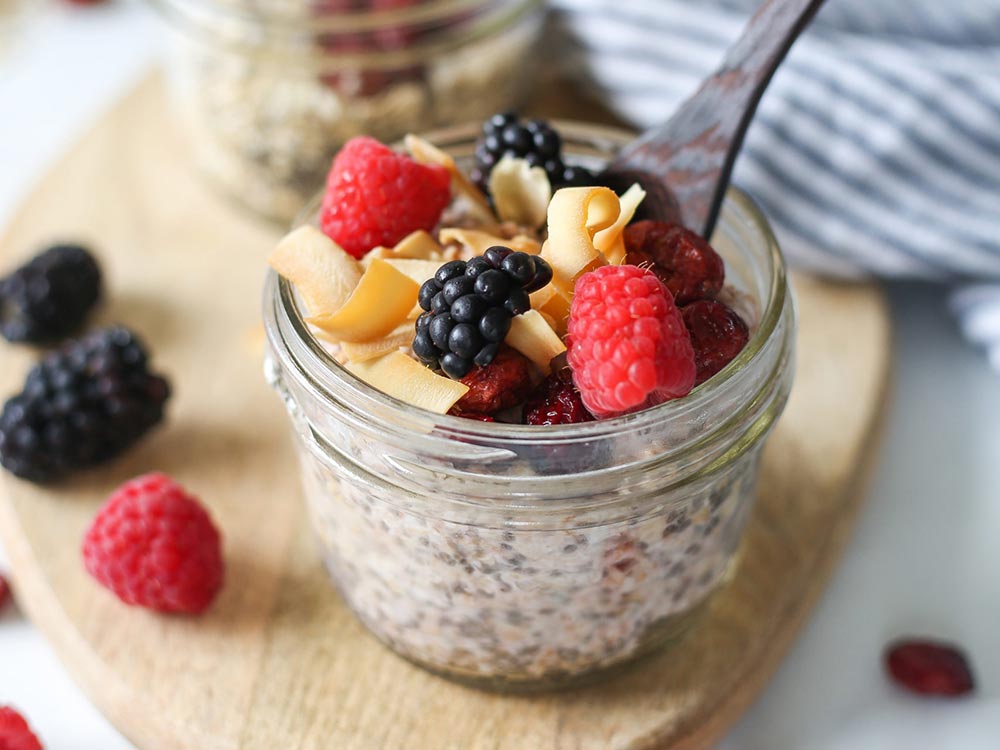 Cranberry Lemon Chia Pudding