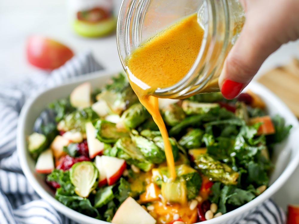 Harvest Salad with Apple Cider Dressing