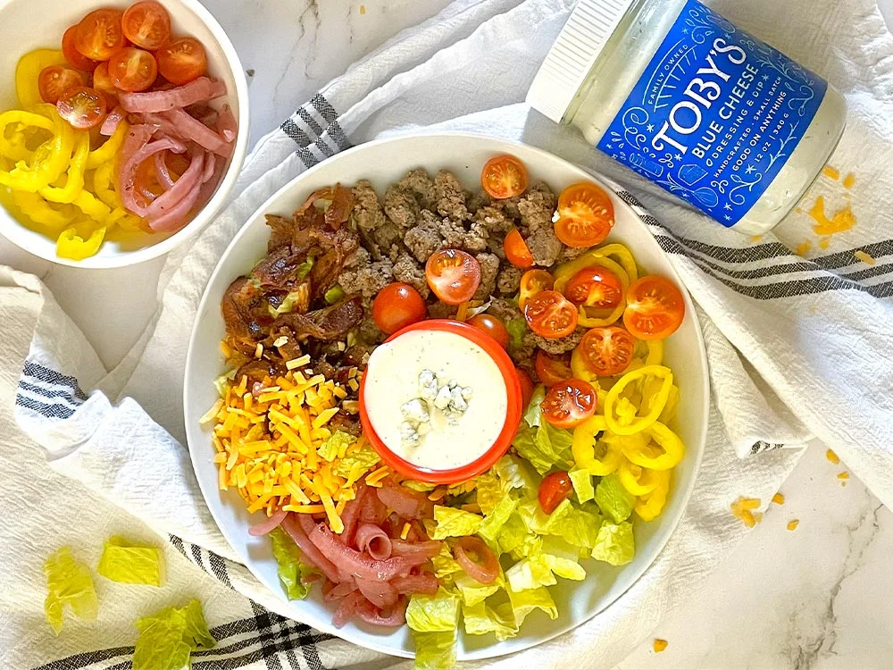 blue cheese burger dressing BEST Blue Cheese Burger Recipe