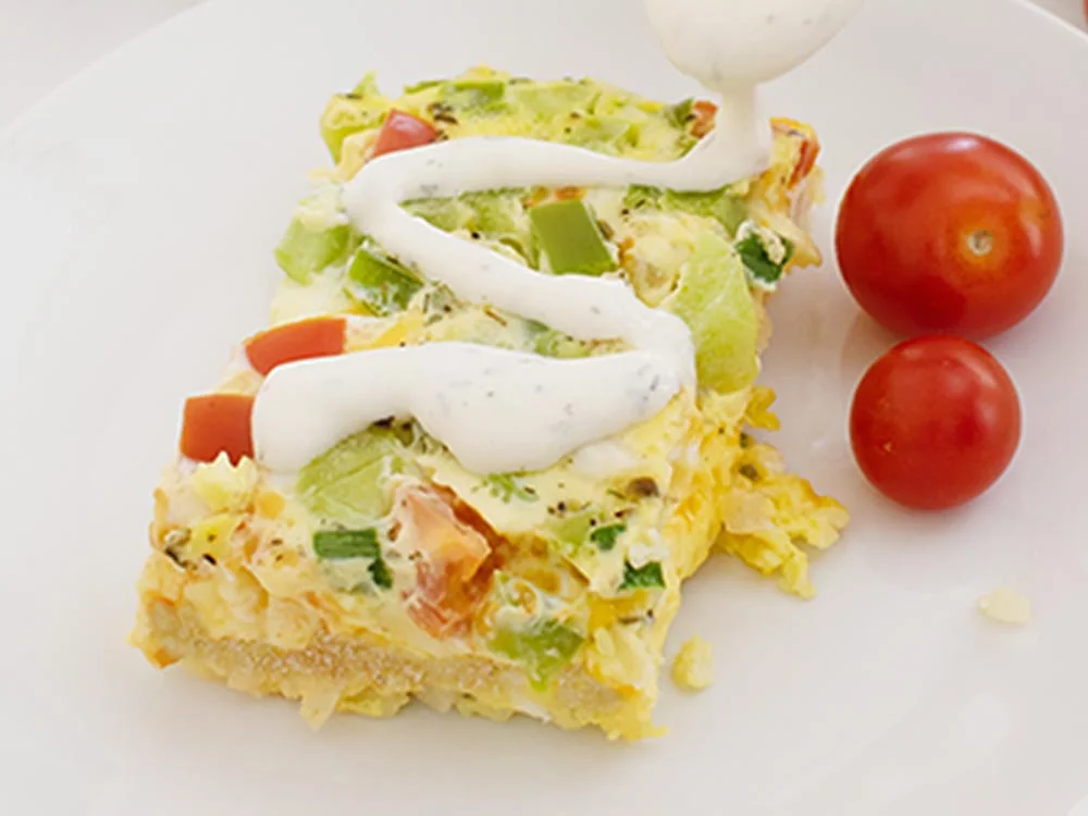 Breakfast Hashbrown Casserole with Ranch Dressing & Dip Breakfast Hashbrown Casserole with Ranch Dressing & Dip