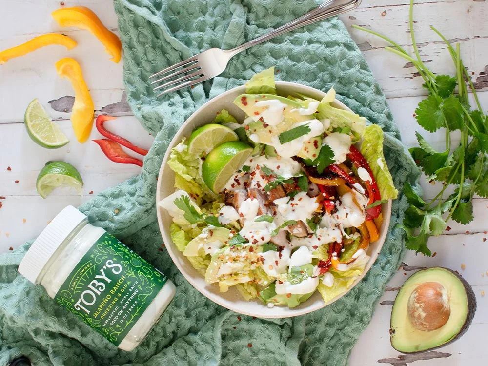 Fajita Chicken & Jalapeo Ranch Salad - Toby's Family Foods