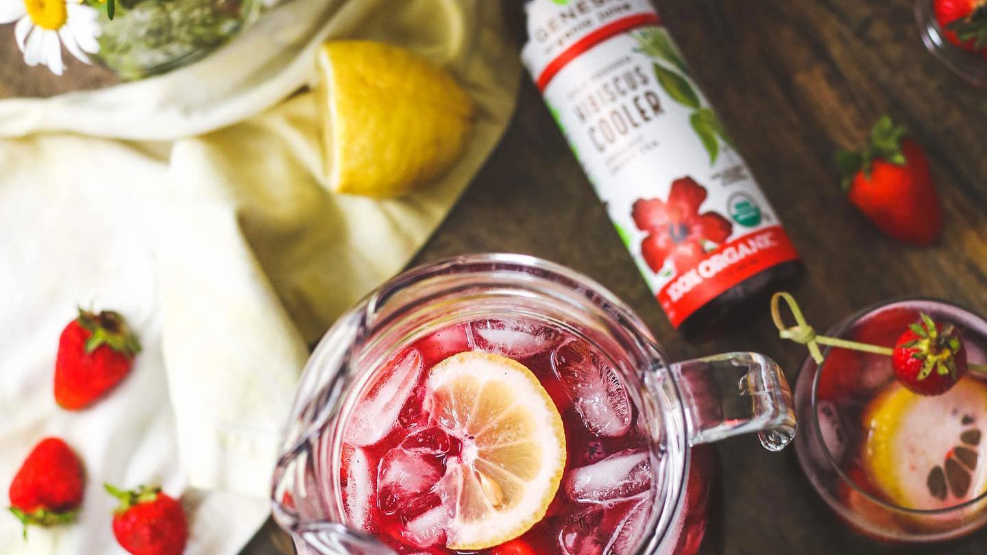 Genesis Organics Hibiscus Cooler