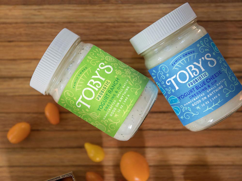 Toby's Lite Ranch and Lite Blue Cheese Dressing & Dip