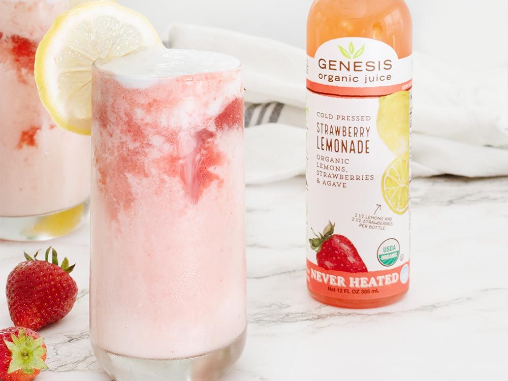 How to make Creamy Frozen Strawberry Lemonade