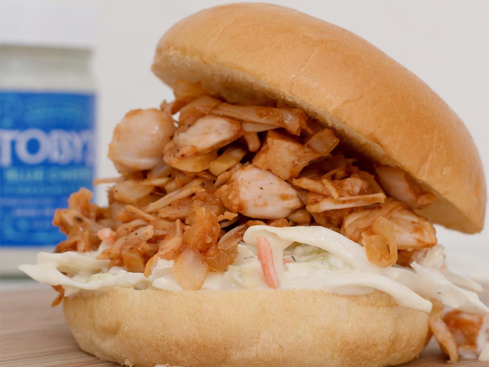 How to make BBQ Jackfruit Sliders with Blue Cheese Dressing & Dip