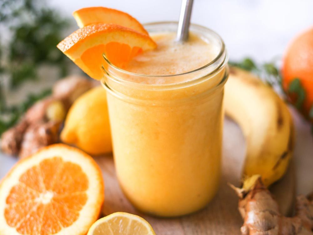 How to make Orange Ginger Sunshine Smoothie