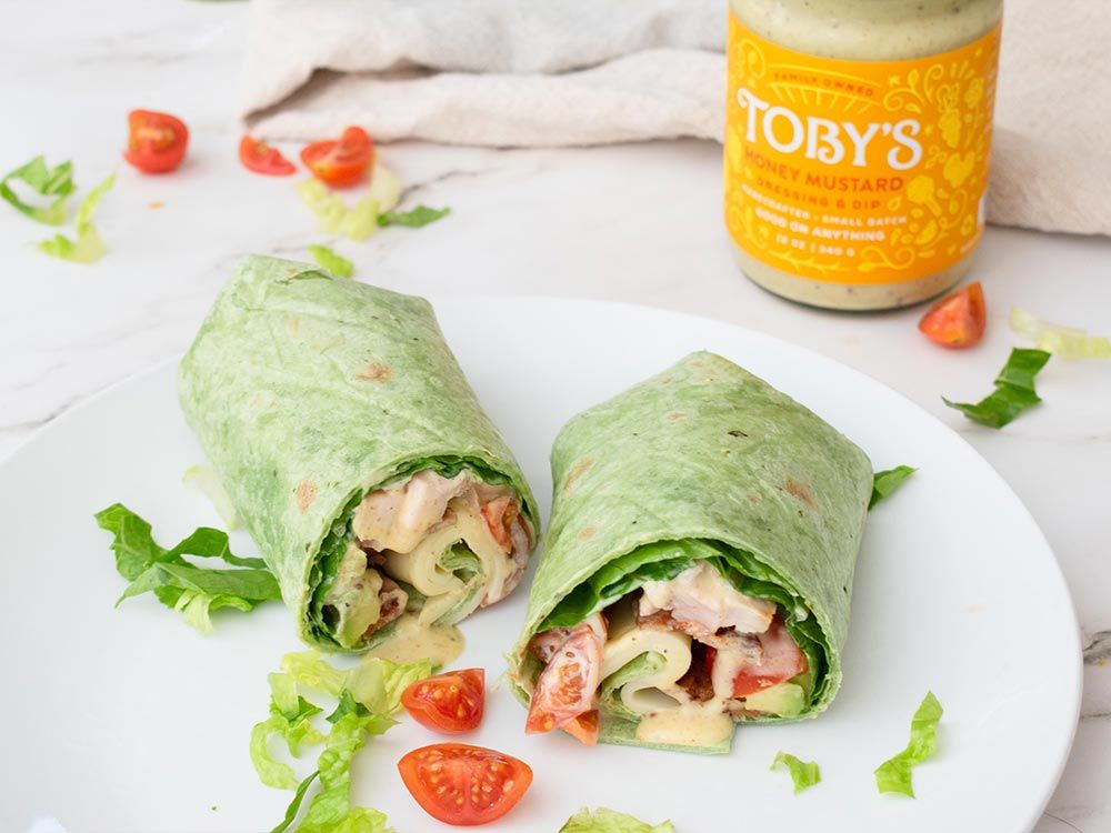 How to make Honey Mustard Chicken Wrap