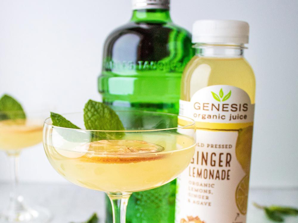 How to make Ginger Lemon Gimlet with Genesis Organic Juice