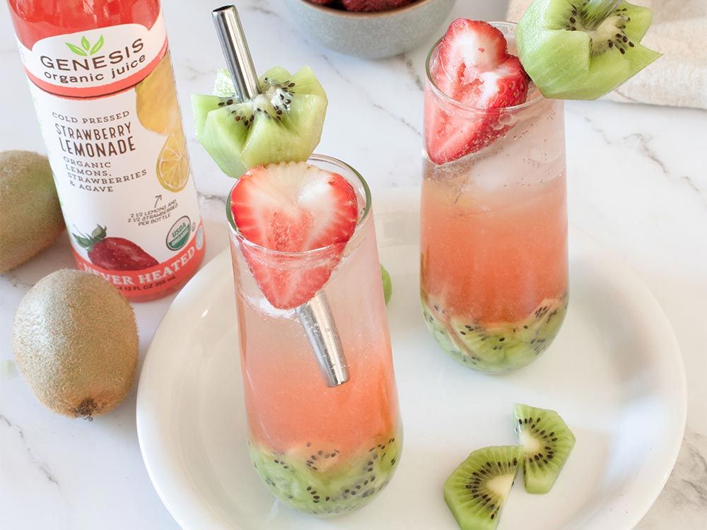 How to make Strawberry Kiwi Lemonade