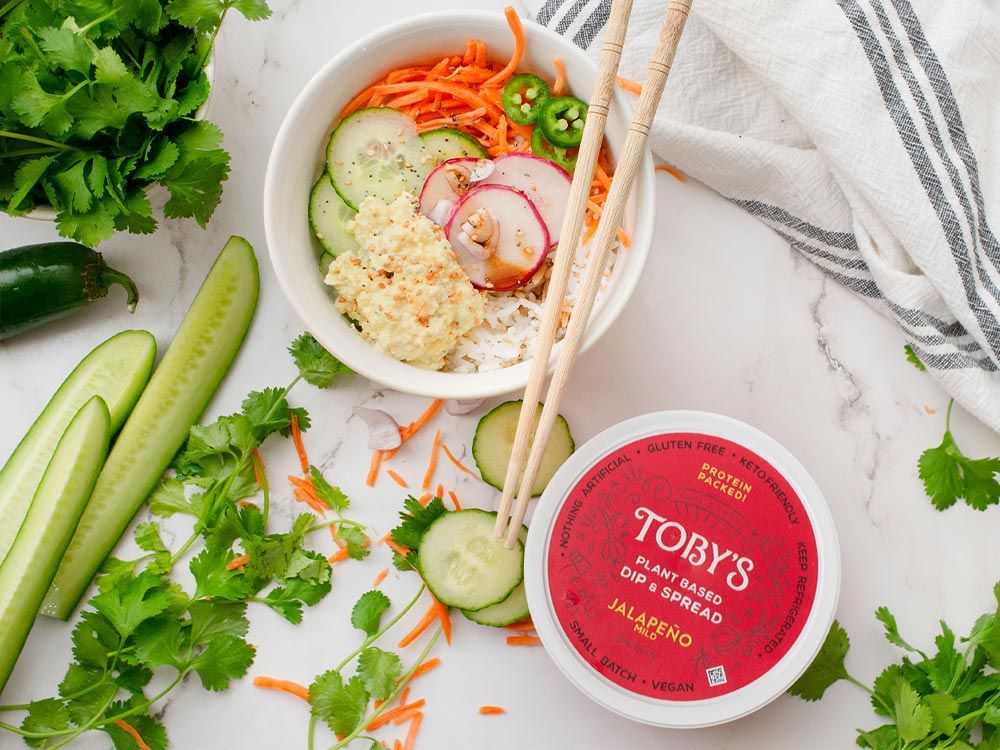 How to make Banh Mi Rice Bowl with Plant Based Dip