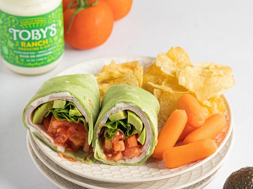How to make Avocado Ranch Turkey Wrap