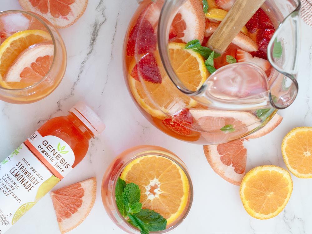 How to make Strawberry Sangria Lemonade
