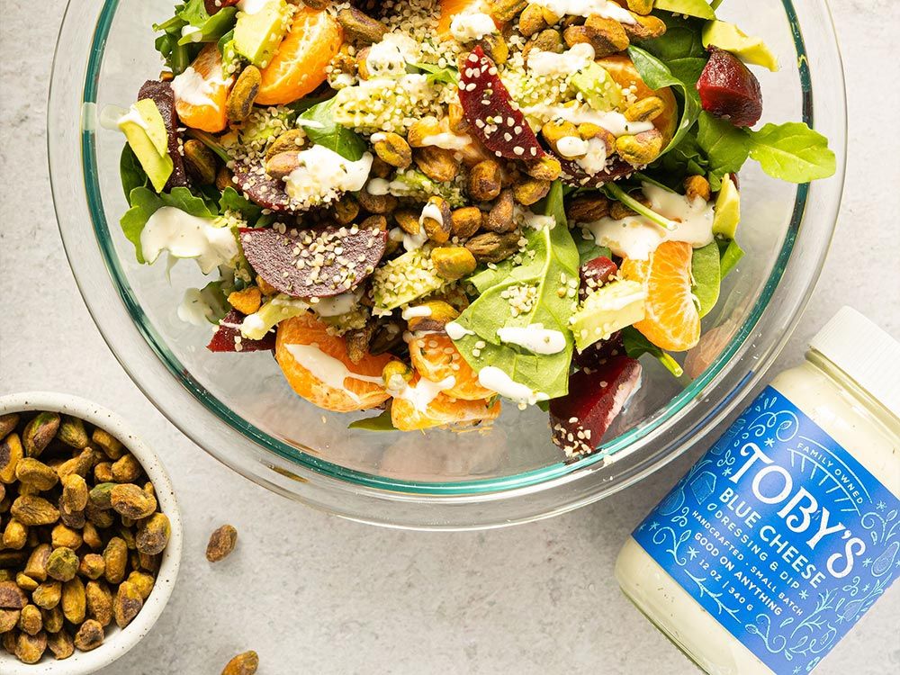 How to make Winter Citrus & Beet Salad with Blue Cheese Dressing