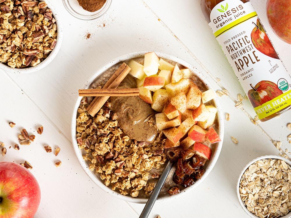 How to make Apple Pie Smoothie Bowl with PNW Apple Juice