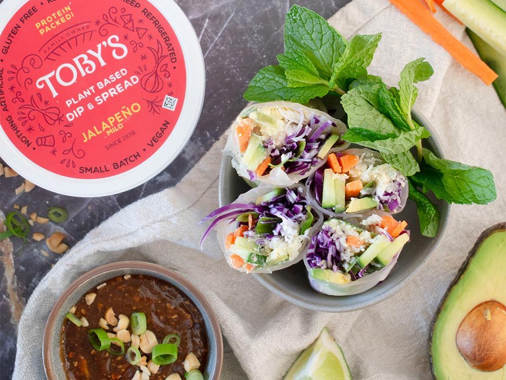 How to make Fresh Salad Rolls with Plant Based Dip & Spread