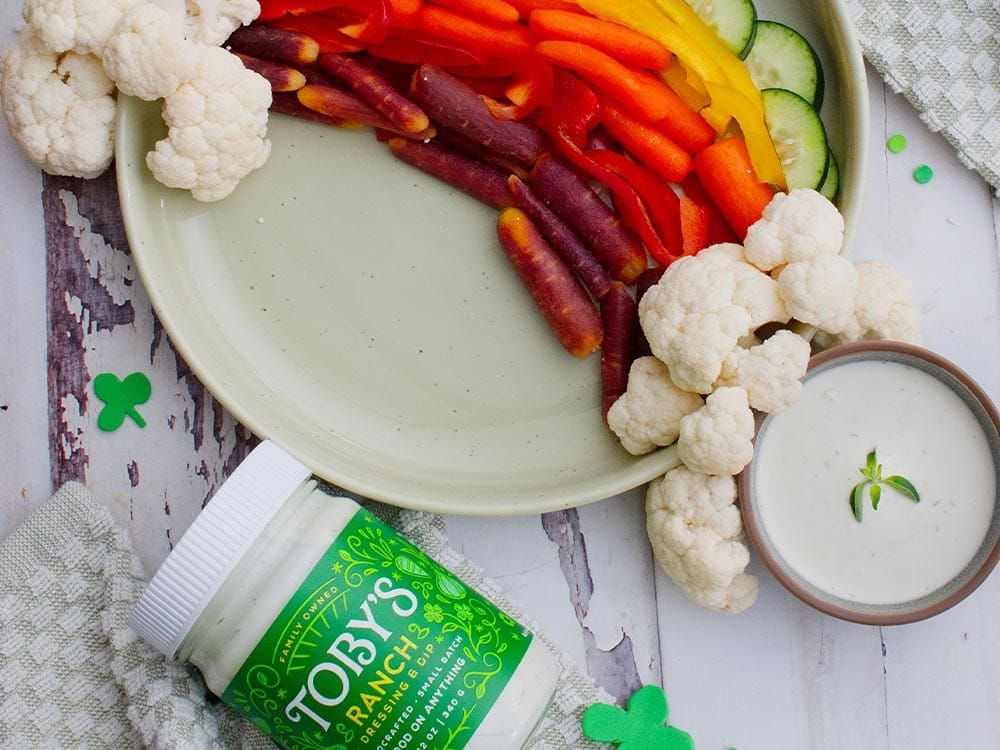 How to make St.Patrick’s Rainbow Veggie Board