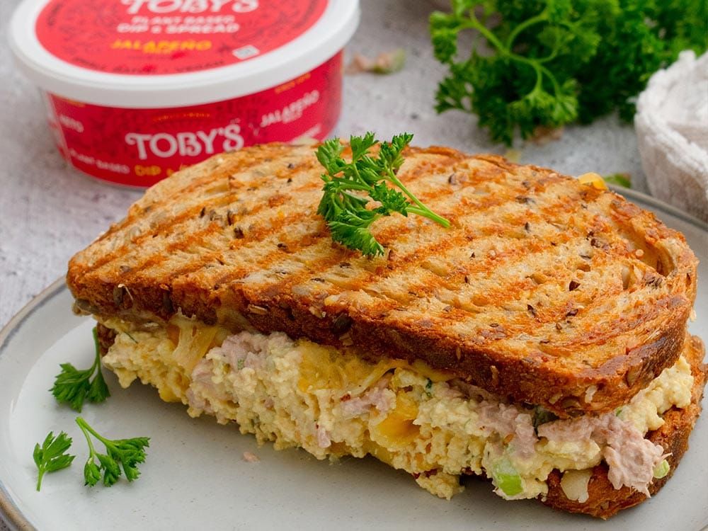 How to make Protein Packed Tuna Melt with Jalapeño Dip & Spread