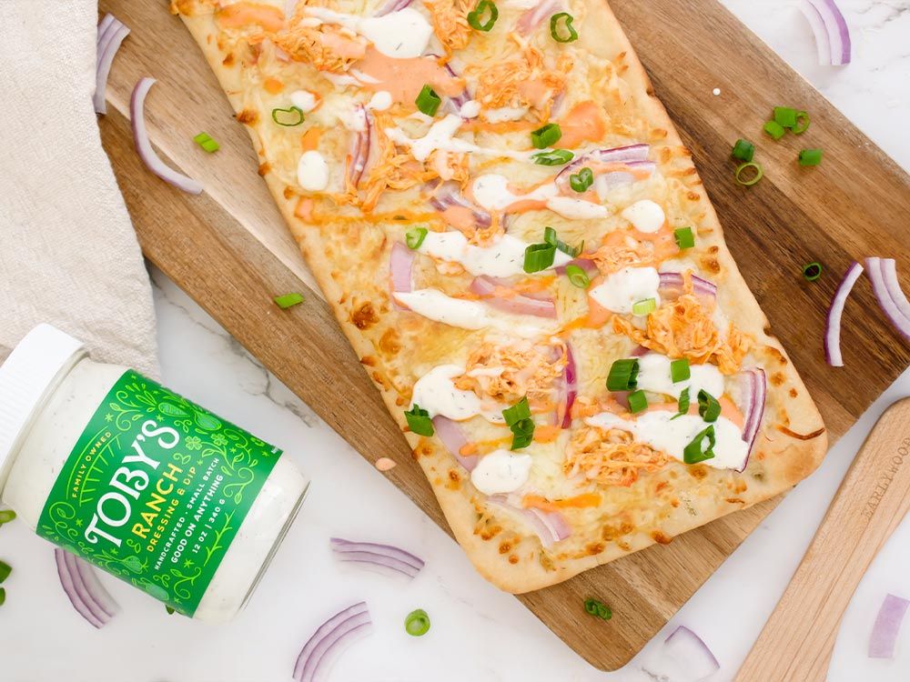 How to make Buffalo Chicken Ranch Flatbread