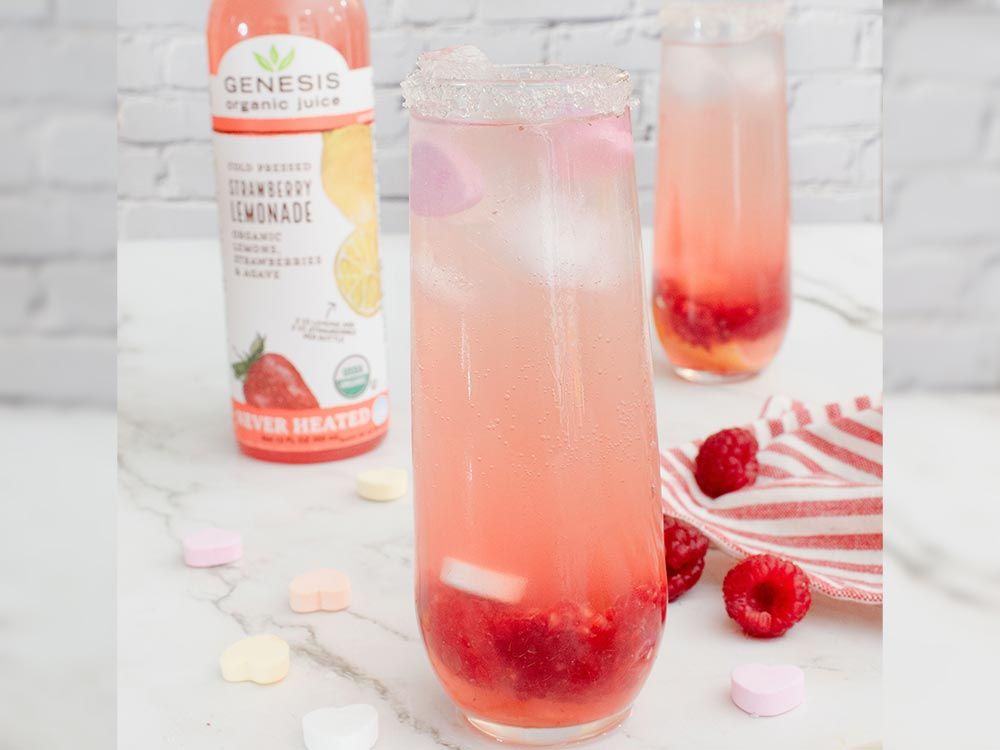 How to make Love Potion Mocktail with Genesis Organic Lemonade