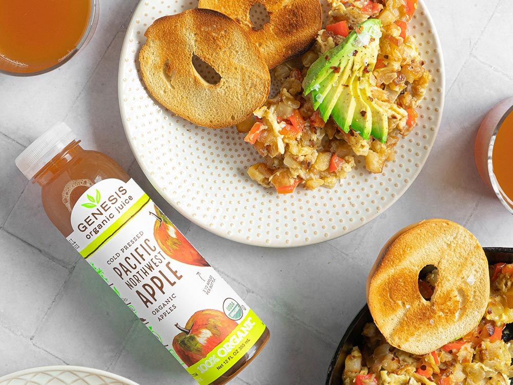 How to make Potato & Egg Breakfast Hash with Avocado and PNW Apple Juice