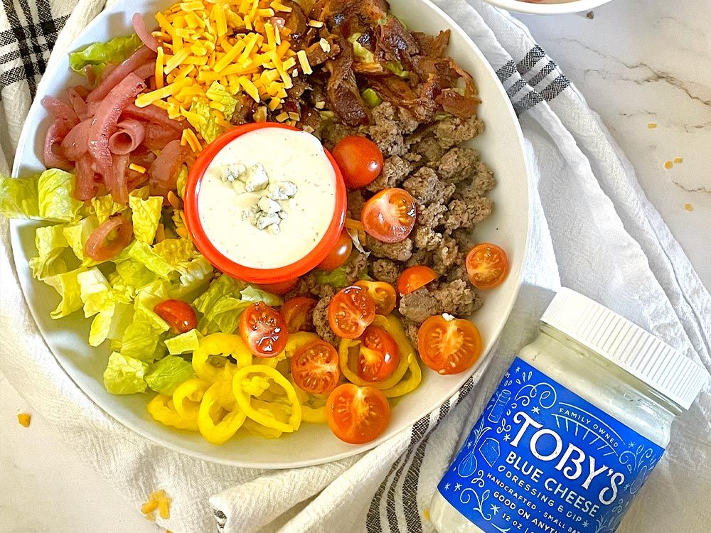How to make Blue Cheese Burger Bowl