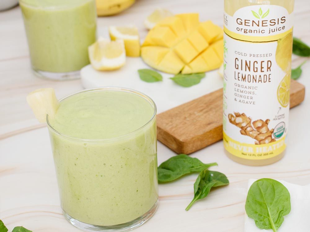 How to make Mango Ginger Green Smoothie