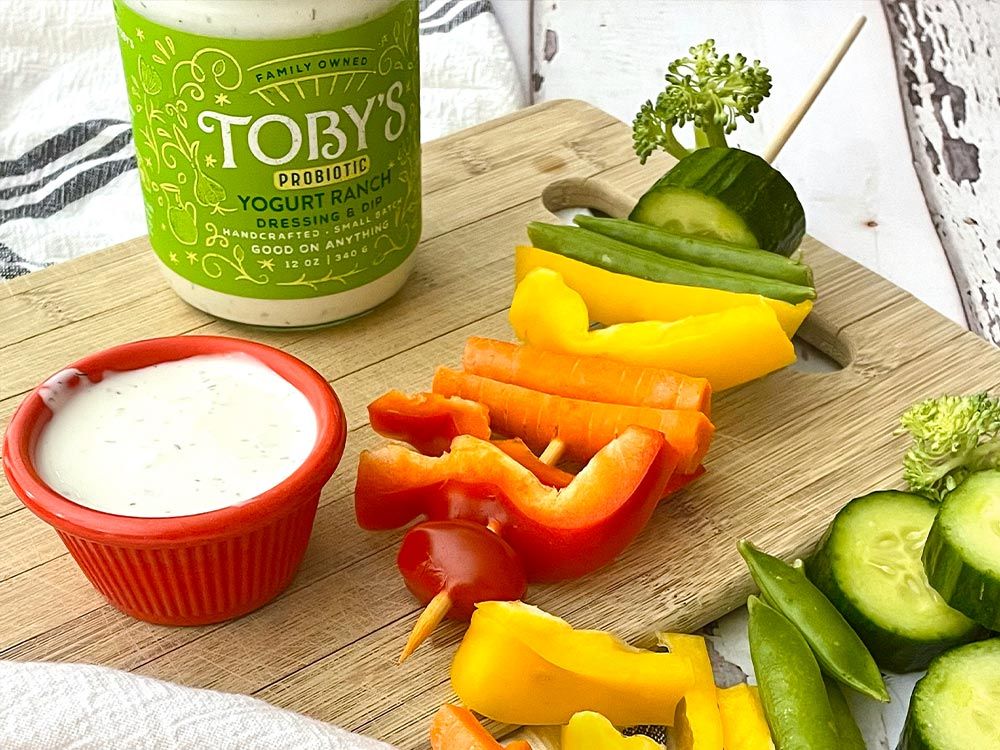 How to make Rainbow Veggie Kabobs