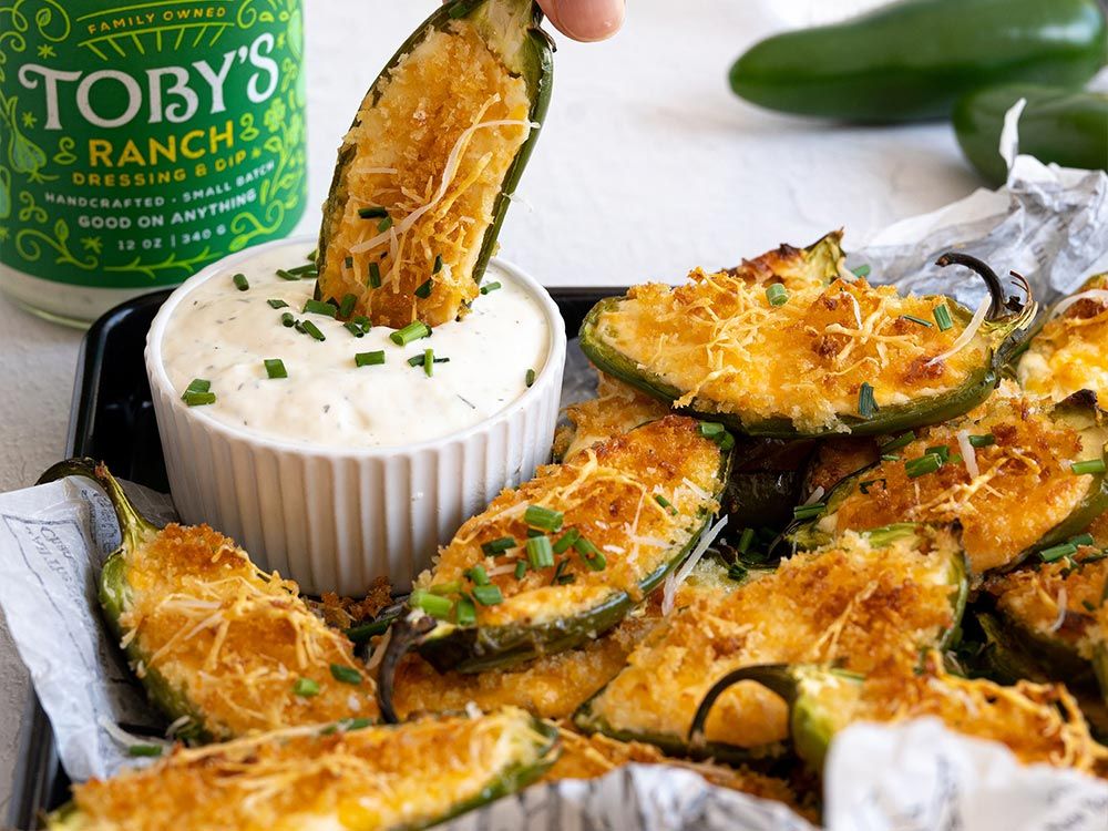 How to make Jalapeño Poppers with Ranch Dressing & Dip