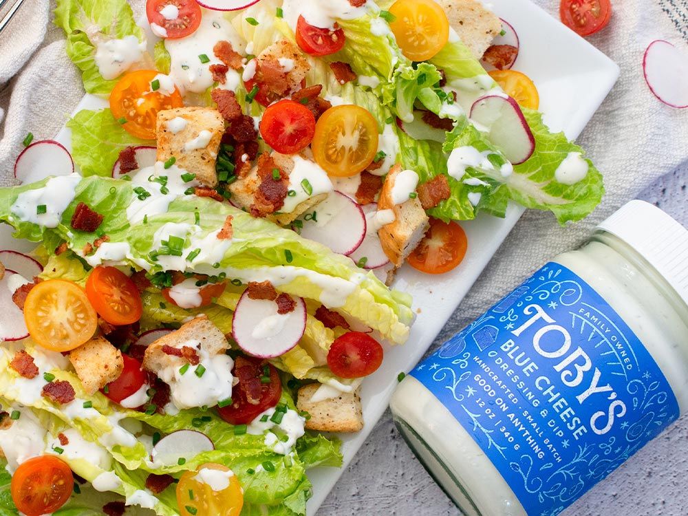 How to make Little Gem Salad with Blue Cheese Dressing