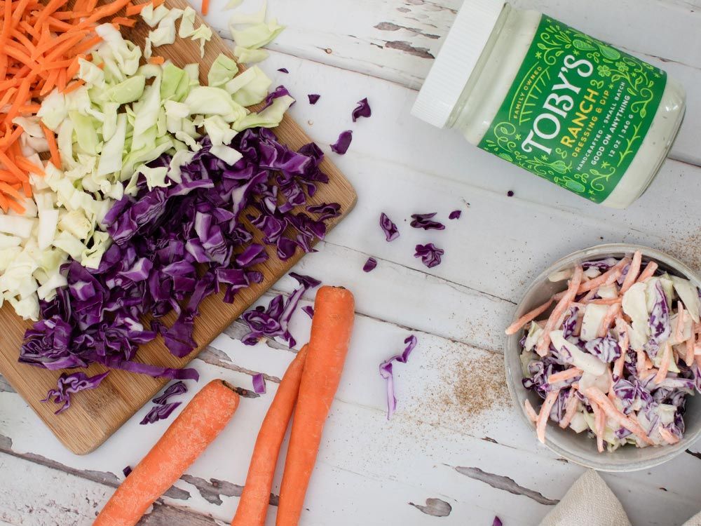 How to make Fresh Rainbow Coleslaw