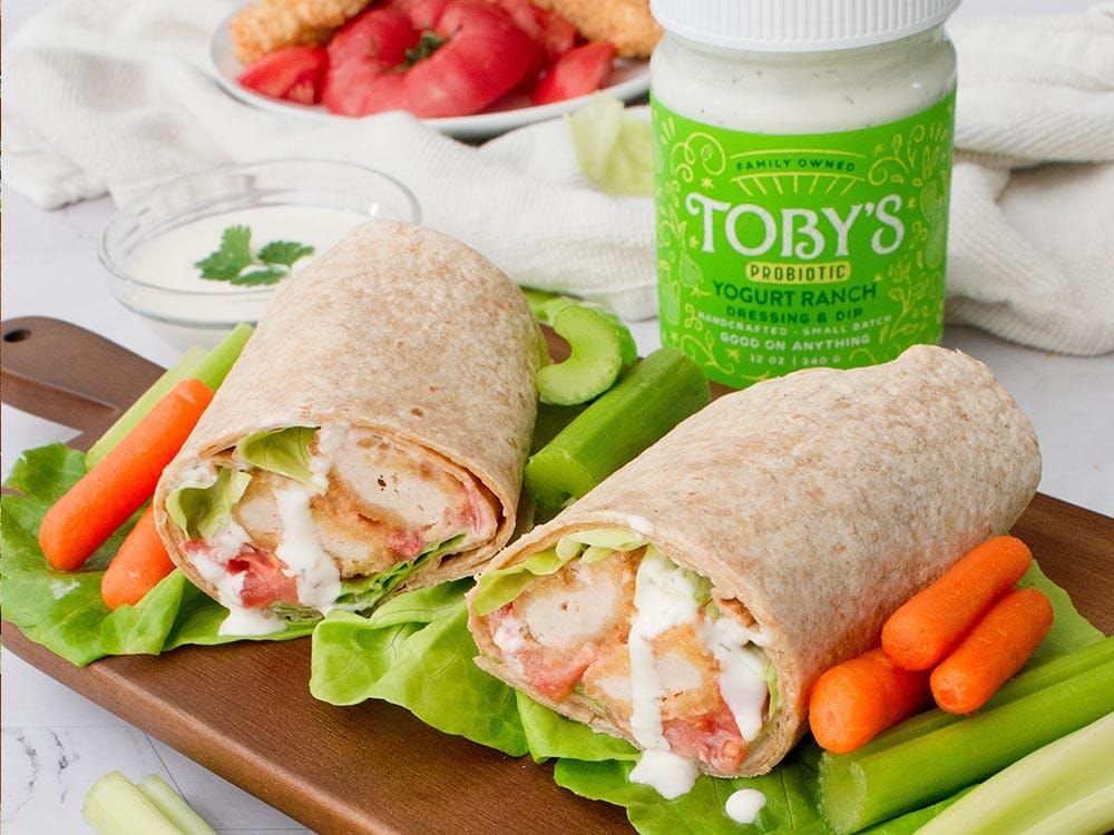 How to make Crispy Chicken Wrap with Yogurt Ranch