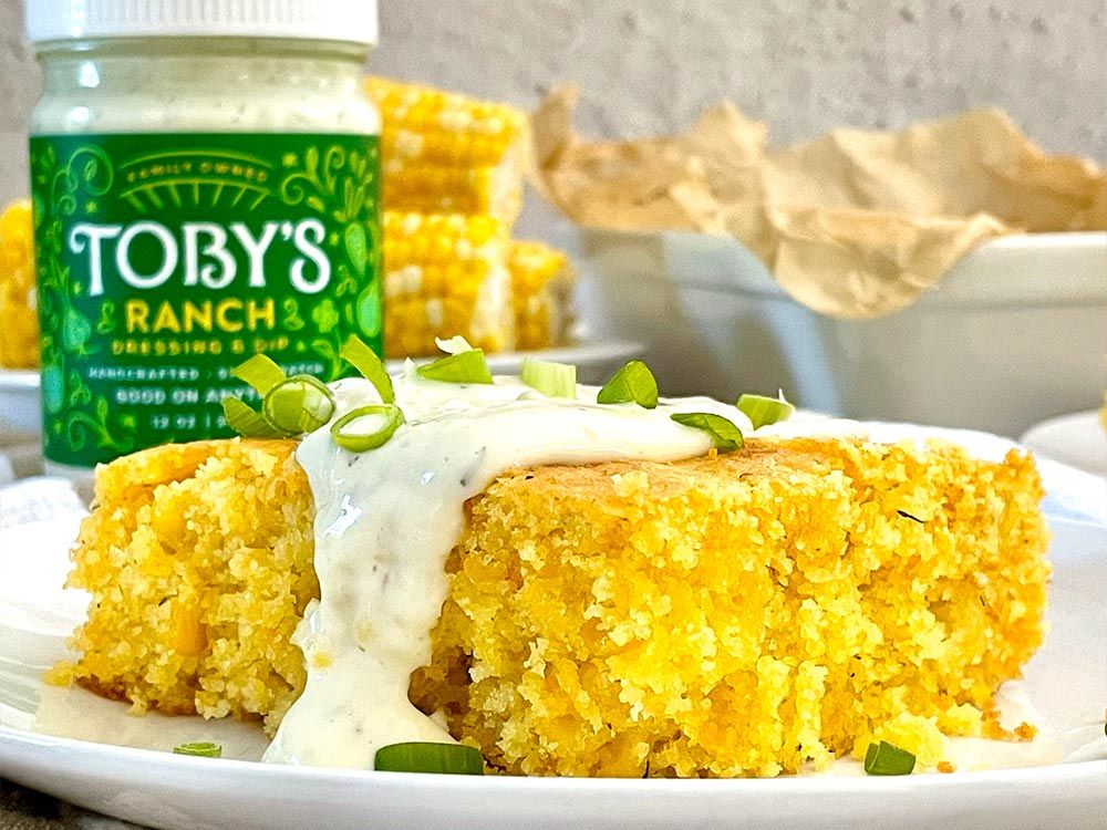 How to make Creamed Corn Casserole with Ranch Dessing & Dip