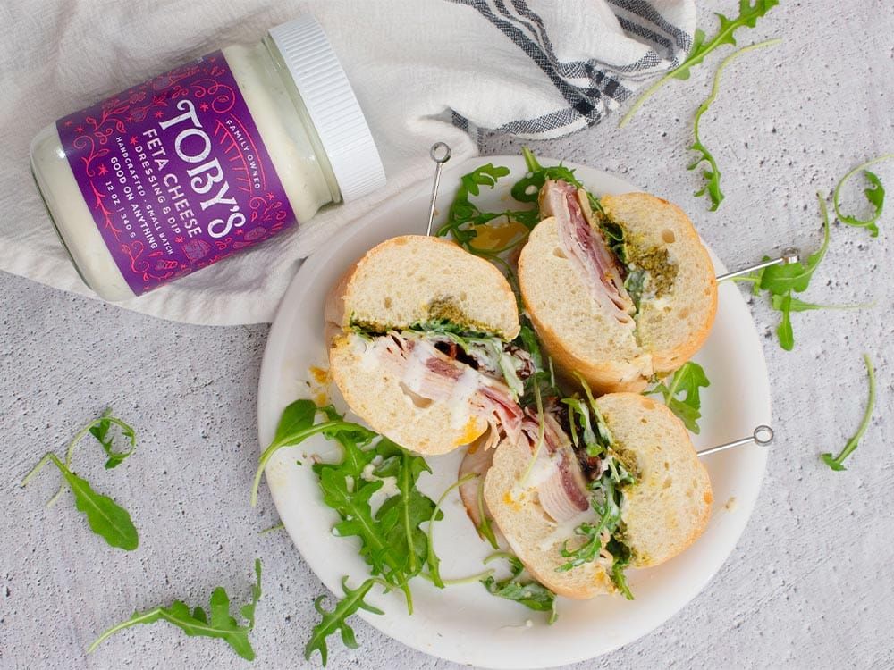 How to make Turkey Feta Club Sandwich