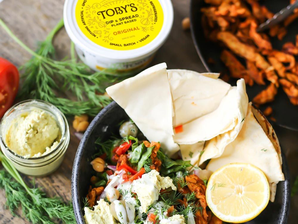 How to make Mediterranean Pita Bowl