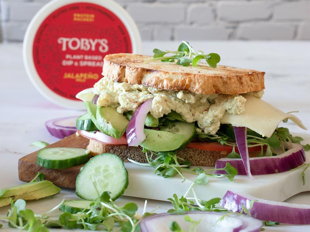 How to make Havarti Avocado Sandwich with Plant Based Dip & Spread