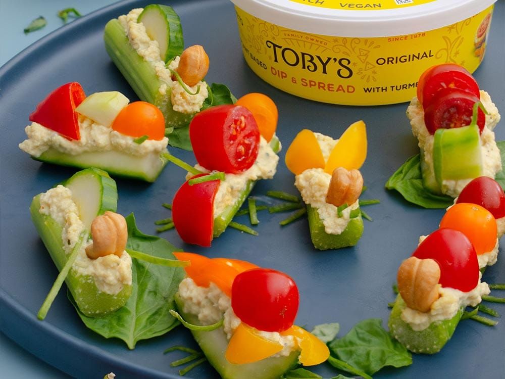 How to make Snack Plate Critter Crudites with Original Dip & Spread