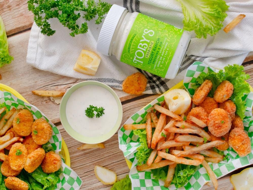 How to make Chicken Nuggets & Fries with Toby’s Yogurt Ranch Dressing