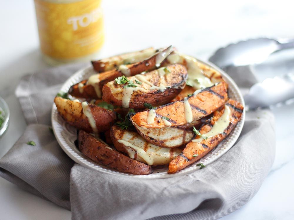 How to make Grilled Potato Wedges With Honey Mustard
