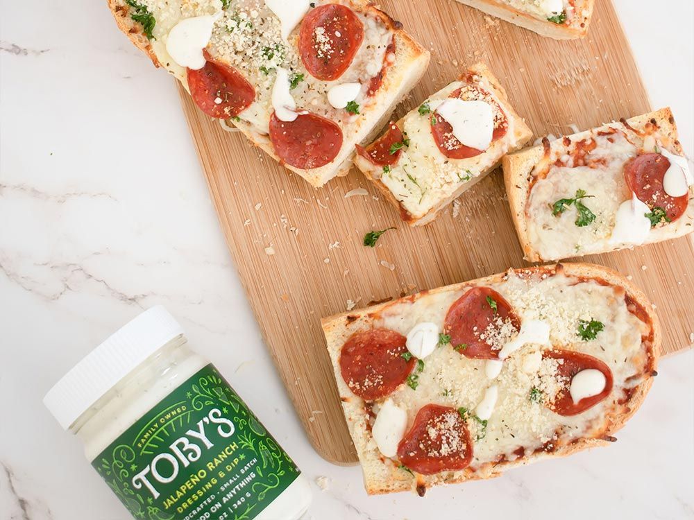 How to make Pepperoni Pizza Bread with Jalapeño Ranch Dressing & Dip