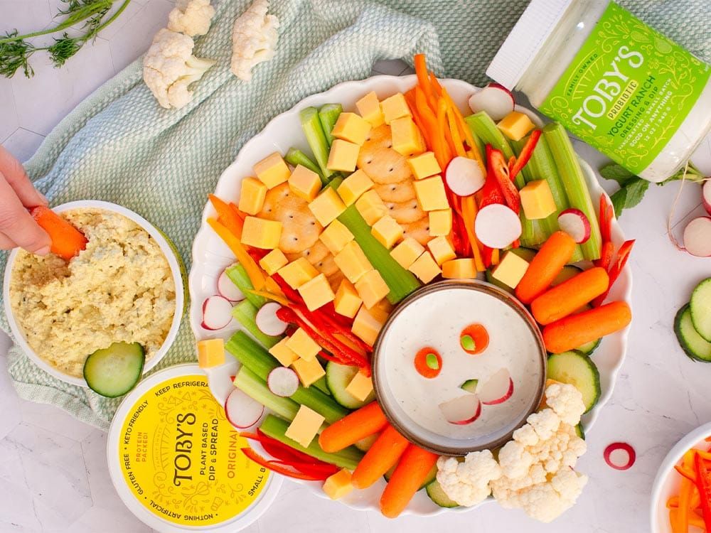 How to make Easter Bunny Snack Platter with Yogurt Ranch & Original Dip