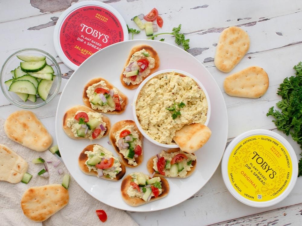 How to make Naan Dippers with Toby’s Plant Based Dip & Spread