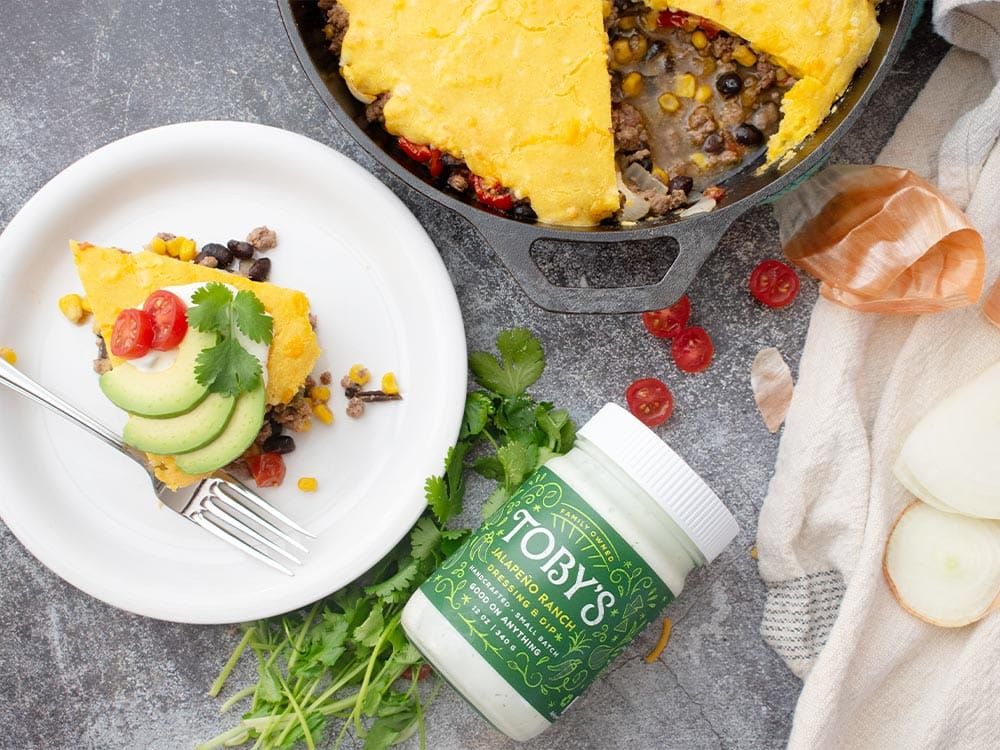 How to make Cornbread Chili Pie with Jalapeño Ranch