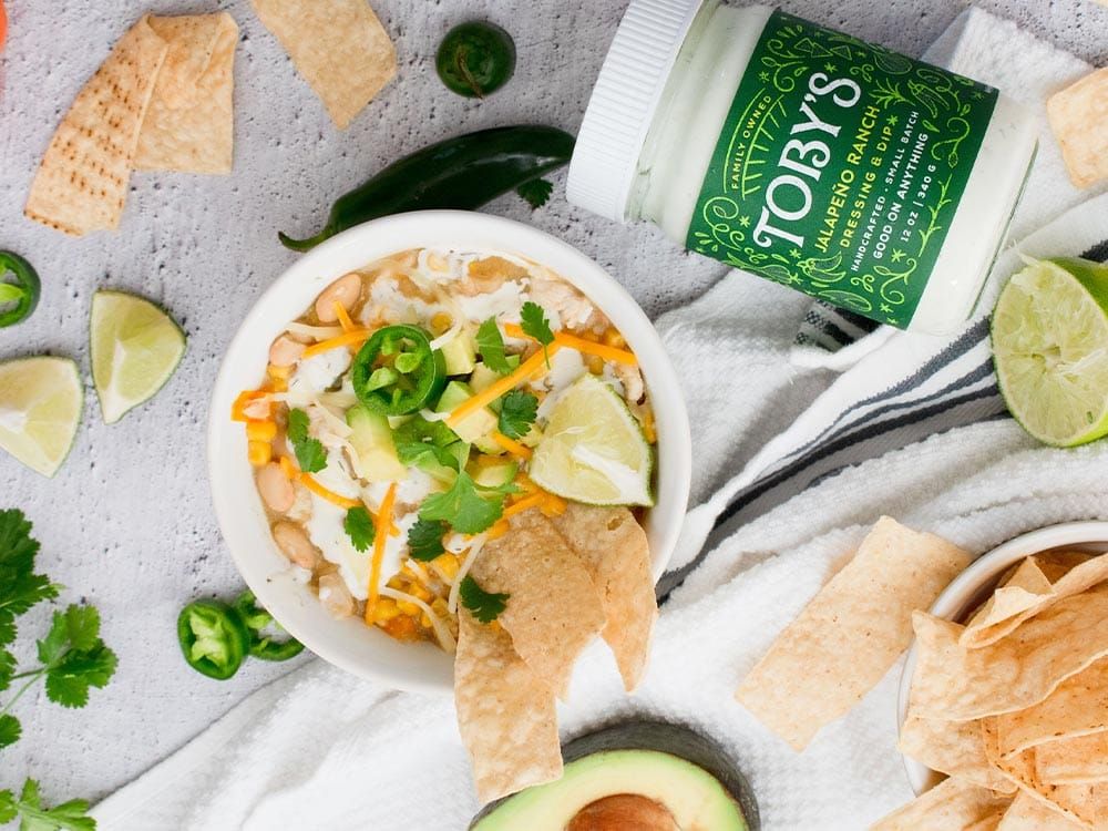 How to make White Bean Chicken Chili with Jalapeño Ranch