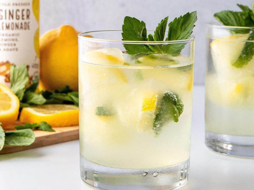 How to make Ginger, Lemon, & Mint Ice Cubes