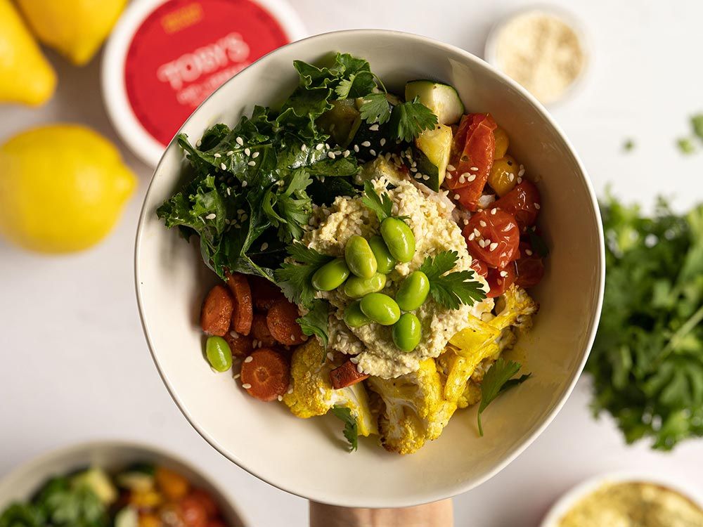 How to make Cauliflower Power Bowl with Plant Based Jalapeño Dip